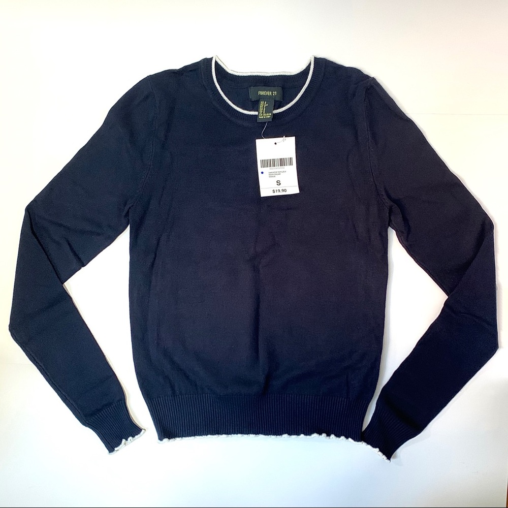 Navy blue Light Sweater Top | NWT | Forever21